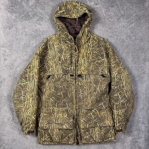 Farmland Camouflage Jacket Mens M Hooded Parka Full Zip Shooting Hunting Quilted